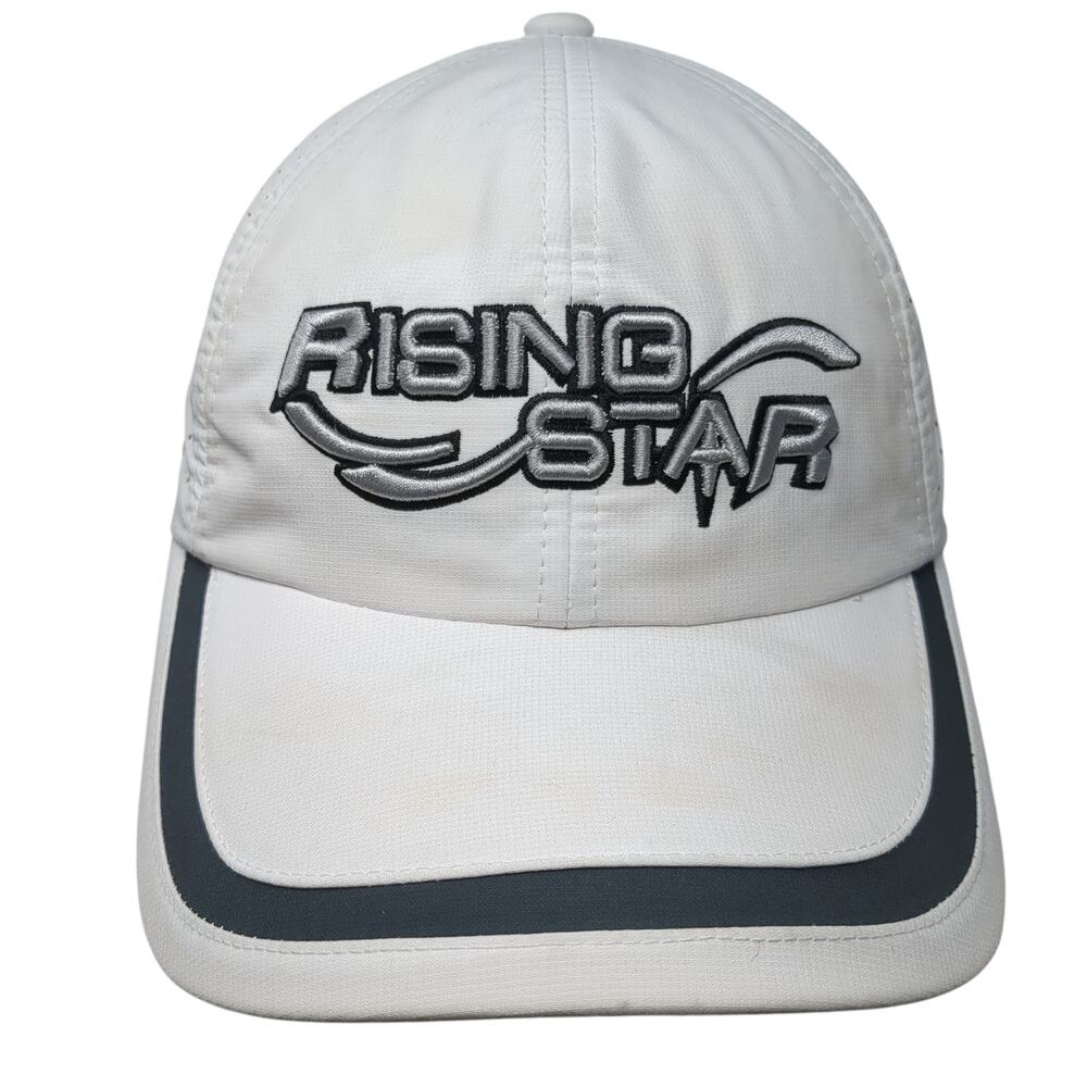 Rising Star Paragon Strapback Baseball Cap White One Size Adjustable Embroidered